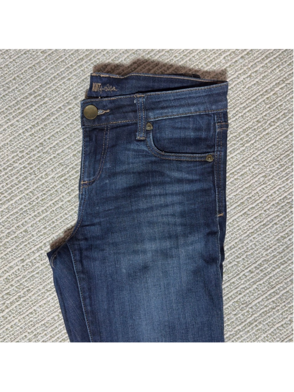 Womens sz 0 Mia Toothpick Skinny Jeans Kut from the Kloth medium/dark Blue Wash - Picture 3 of 9